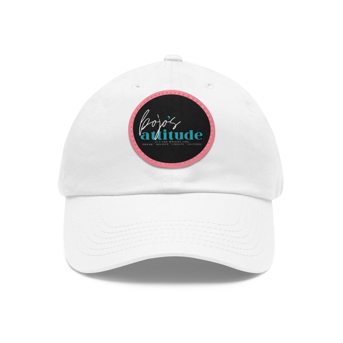 BoJo’s Attitude - Dad Hat with Leather Patch (Round)