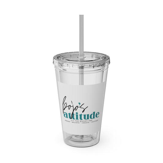 BoJo's Attitude - Sunsplash Tumbler with Straw, 16oz