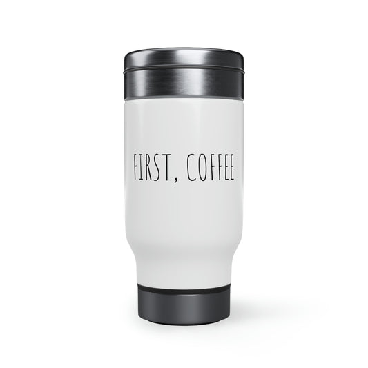 Stainless Steel Travel Mug with Handle, 14oz